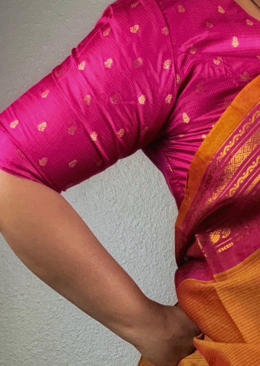 Banarasi Brocade Blouse - Pink