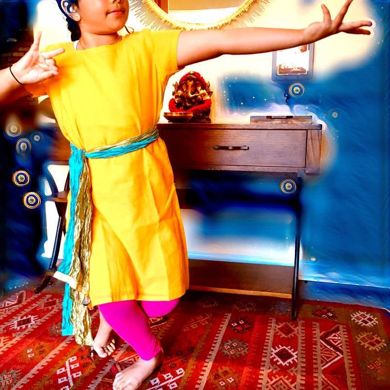 Girl's Handloom Dance Kurta