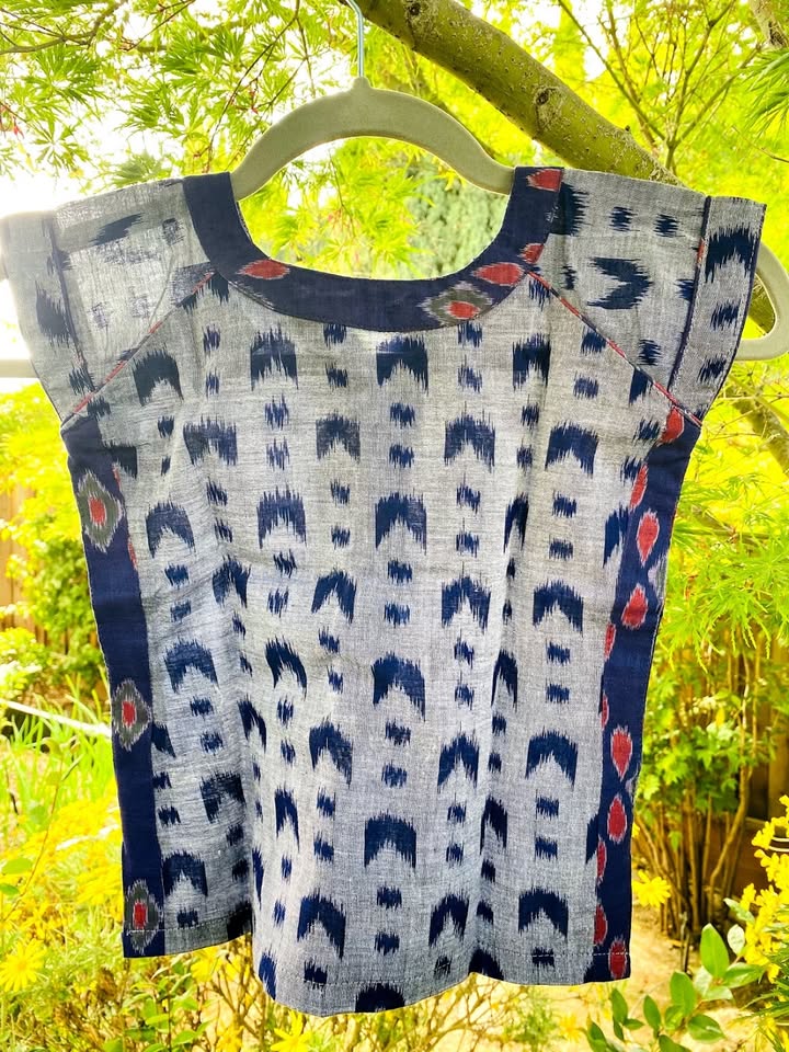 Girl's Ikat handloom Top