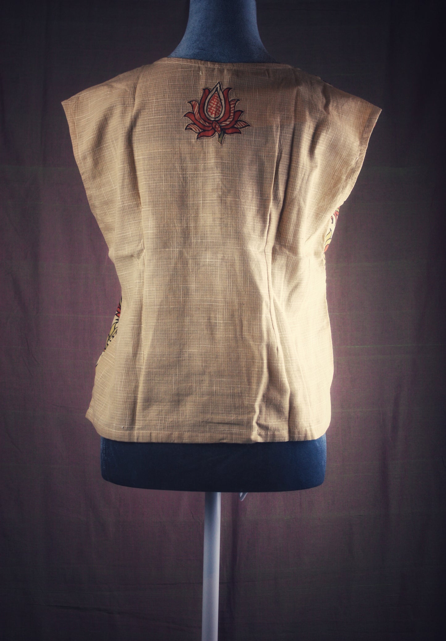 Hand Painted Kalamkari Crop top