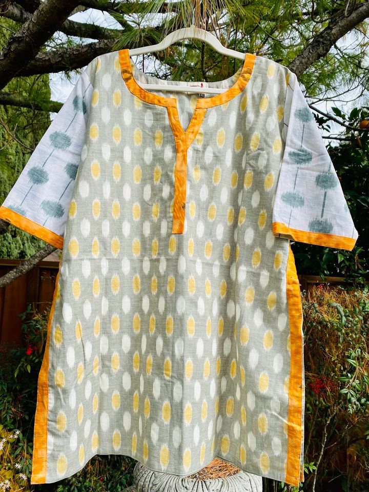 Ikat 2-color Handloom Tunic