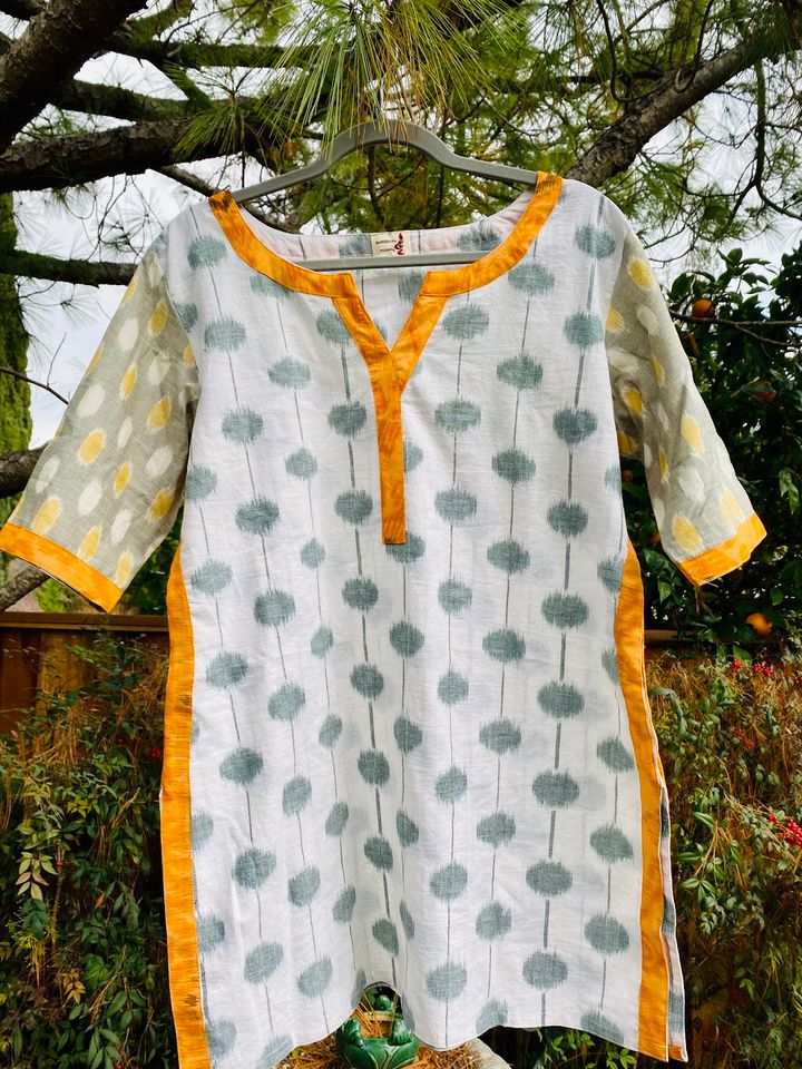 Ikat 2-color Handloom Tunic