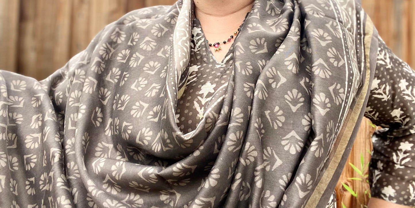 Bagru/ Dabu Hand block print Kurta Set