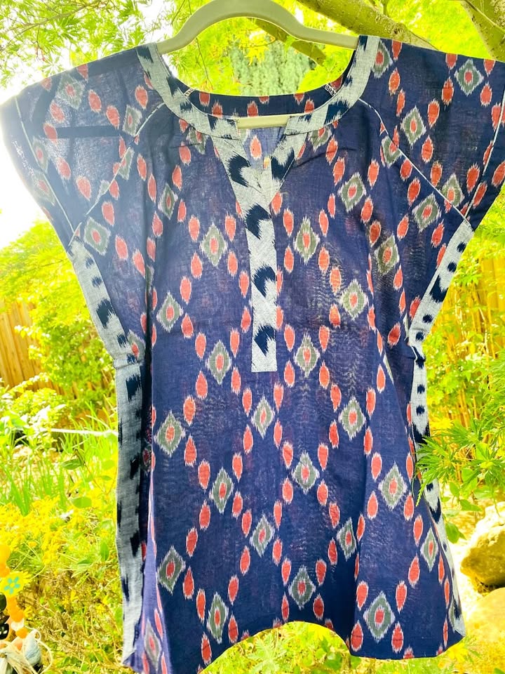 Girl's Ikat handloom Top