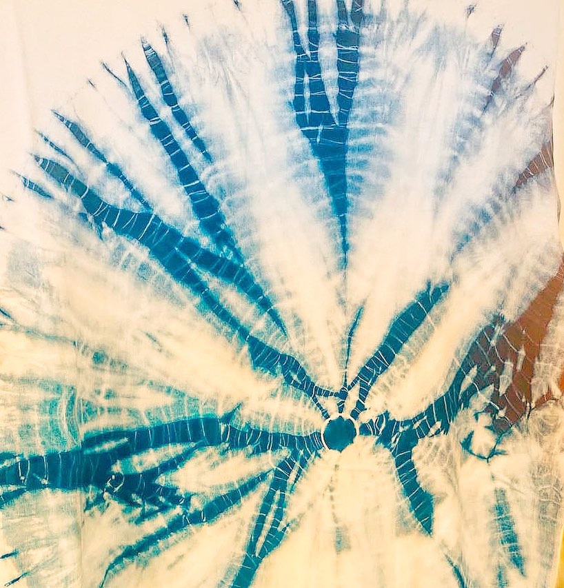 Handcrafted Shibori dye T-shirt