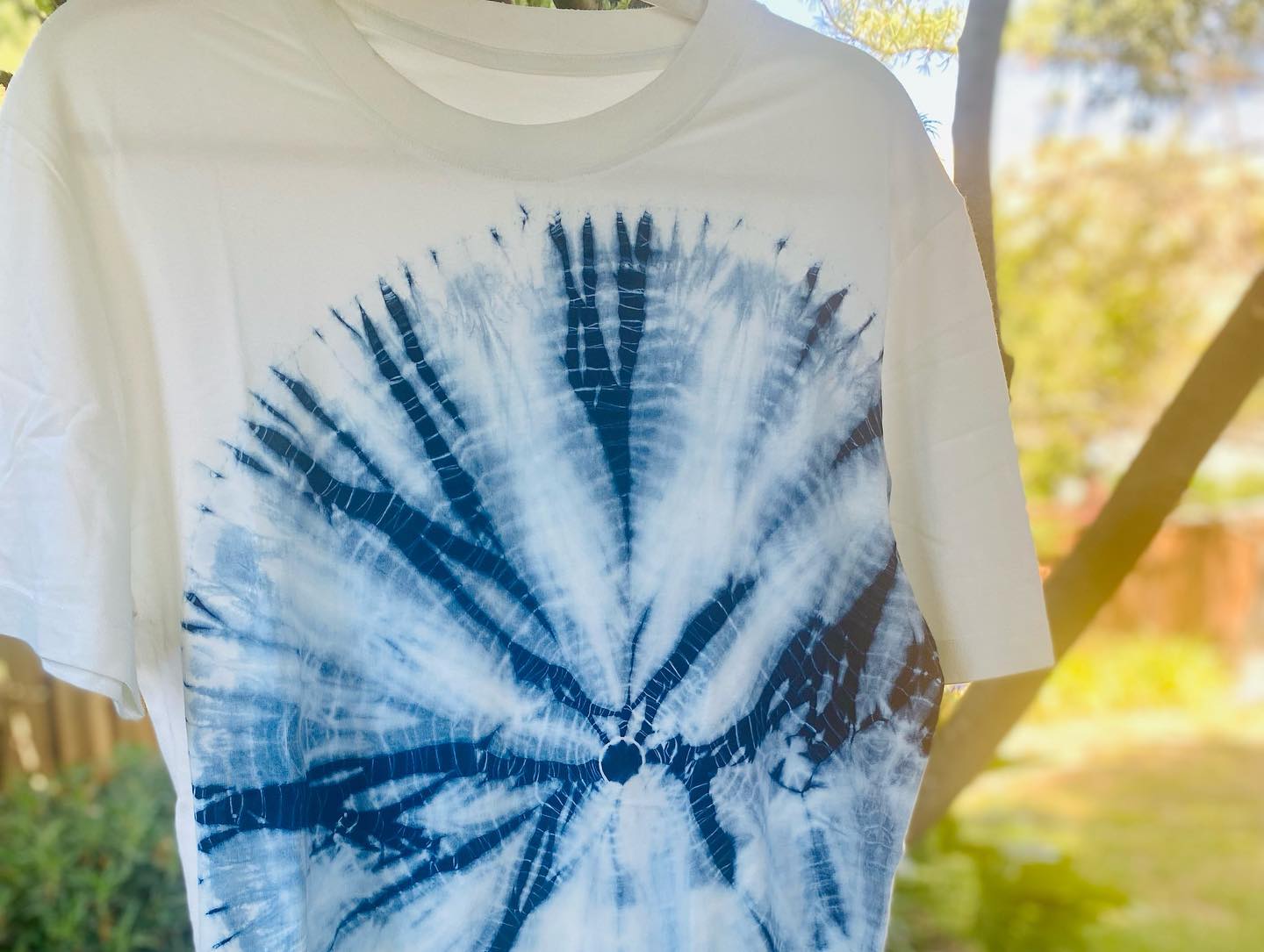 Handcrafted Shibori dye T-shirt