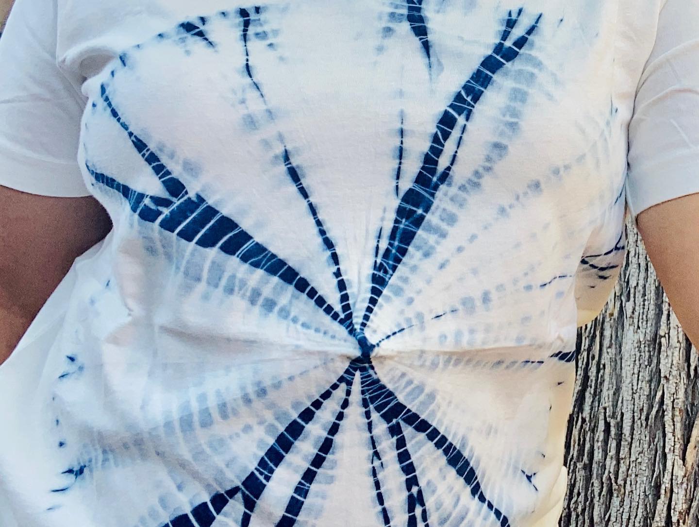 Handcrafted Shibori dye T-shirt