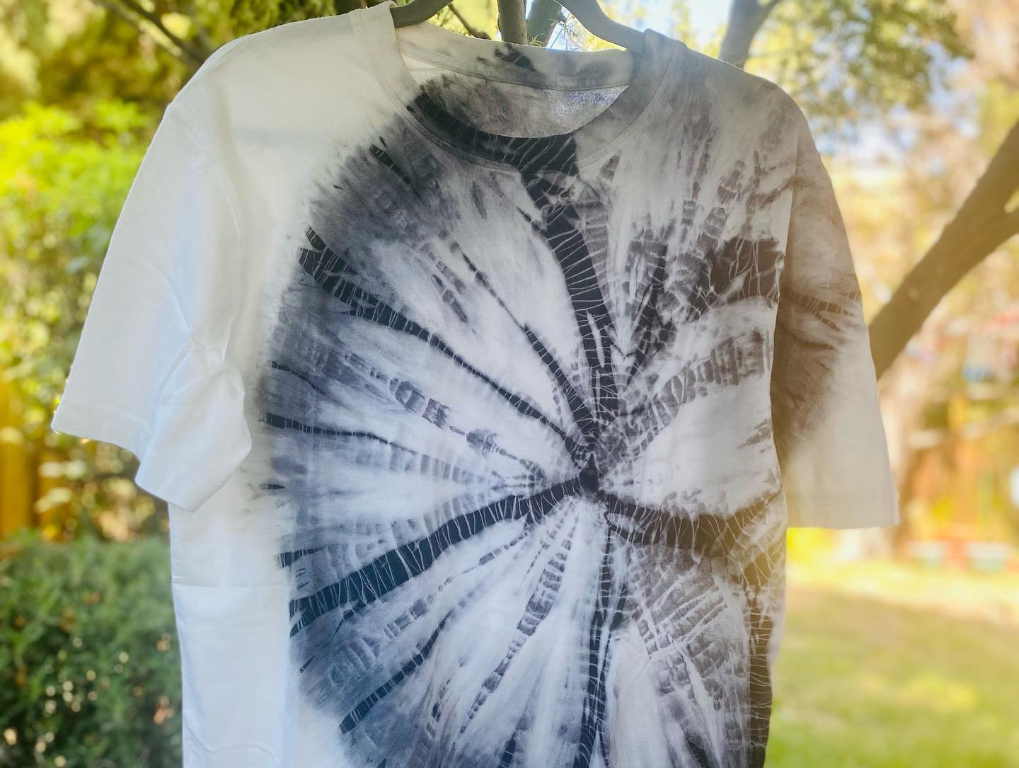 Handcrafted Shibori dye T-shirt