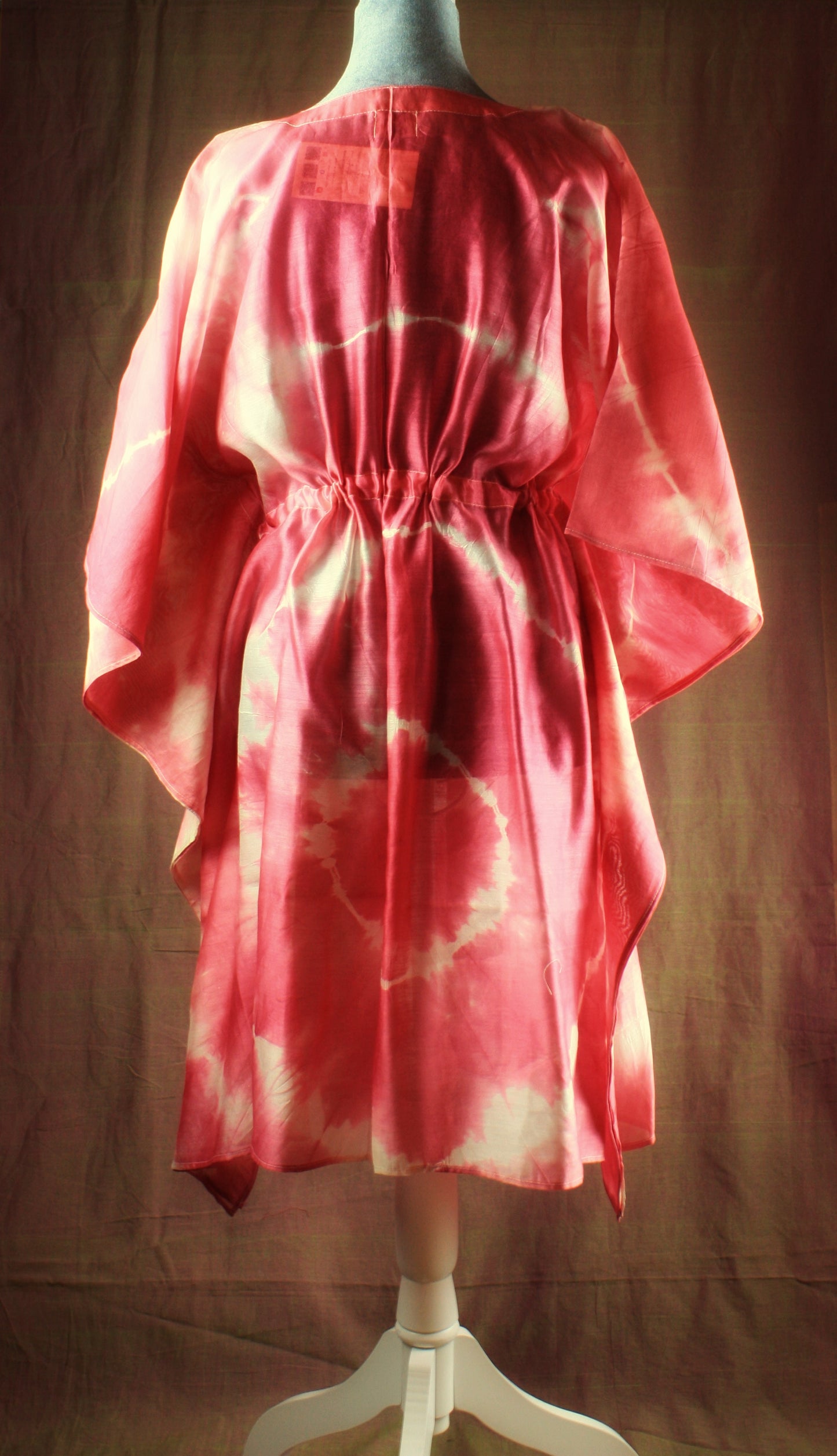 Shibori Silk Kaftan