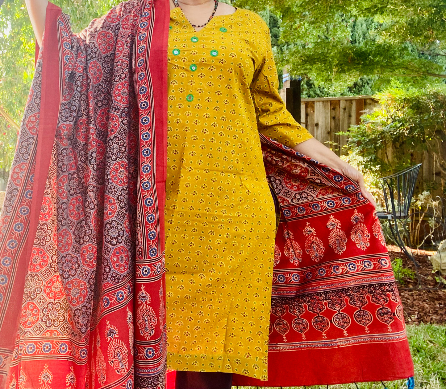 Ajrakh Hand block print Kurta