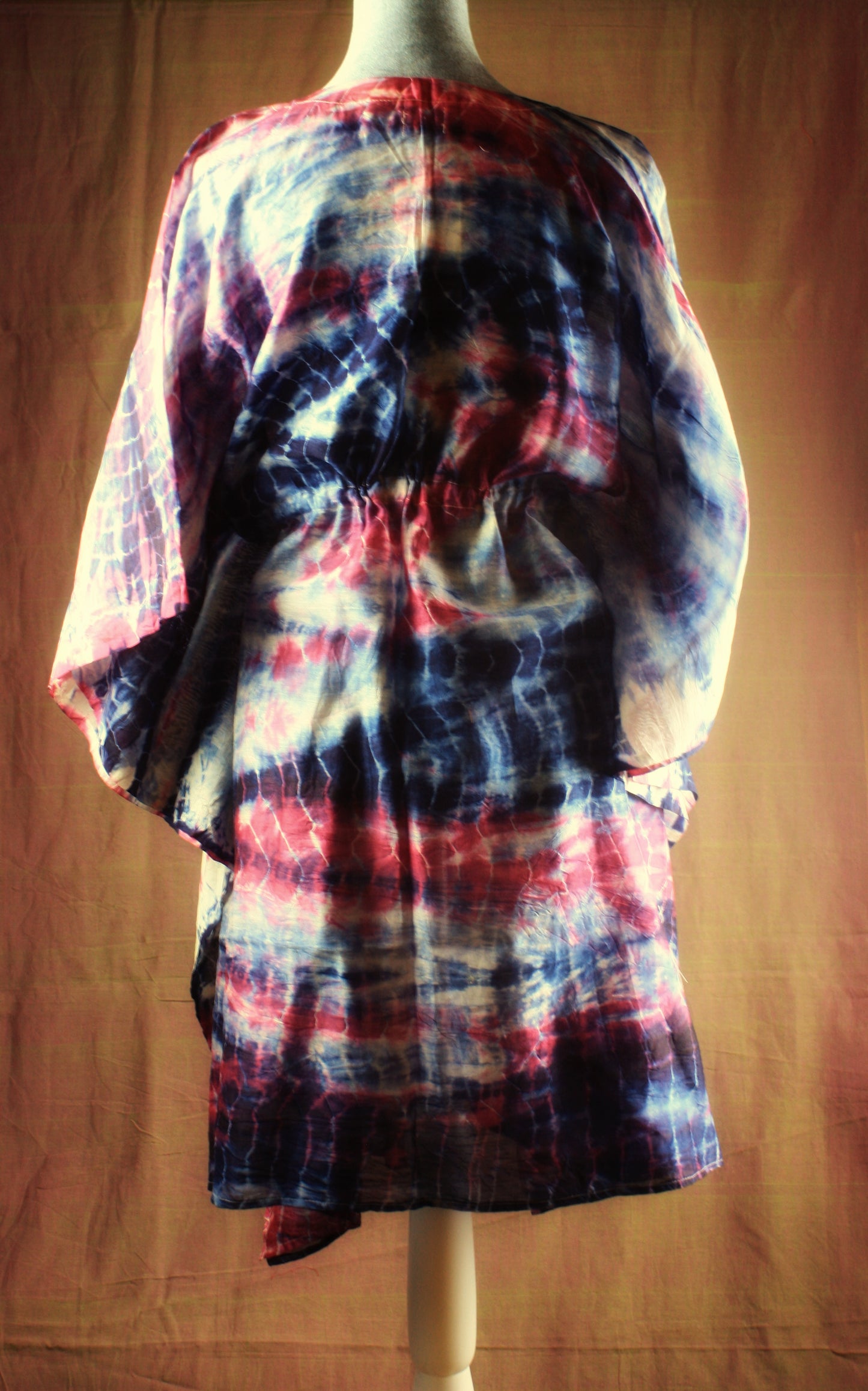 Shibori Silk Kaftan
