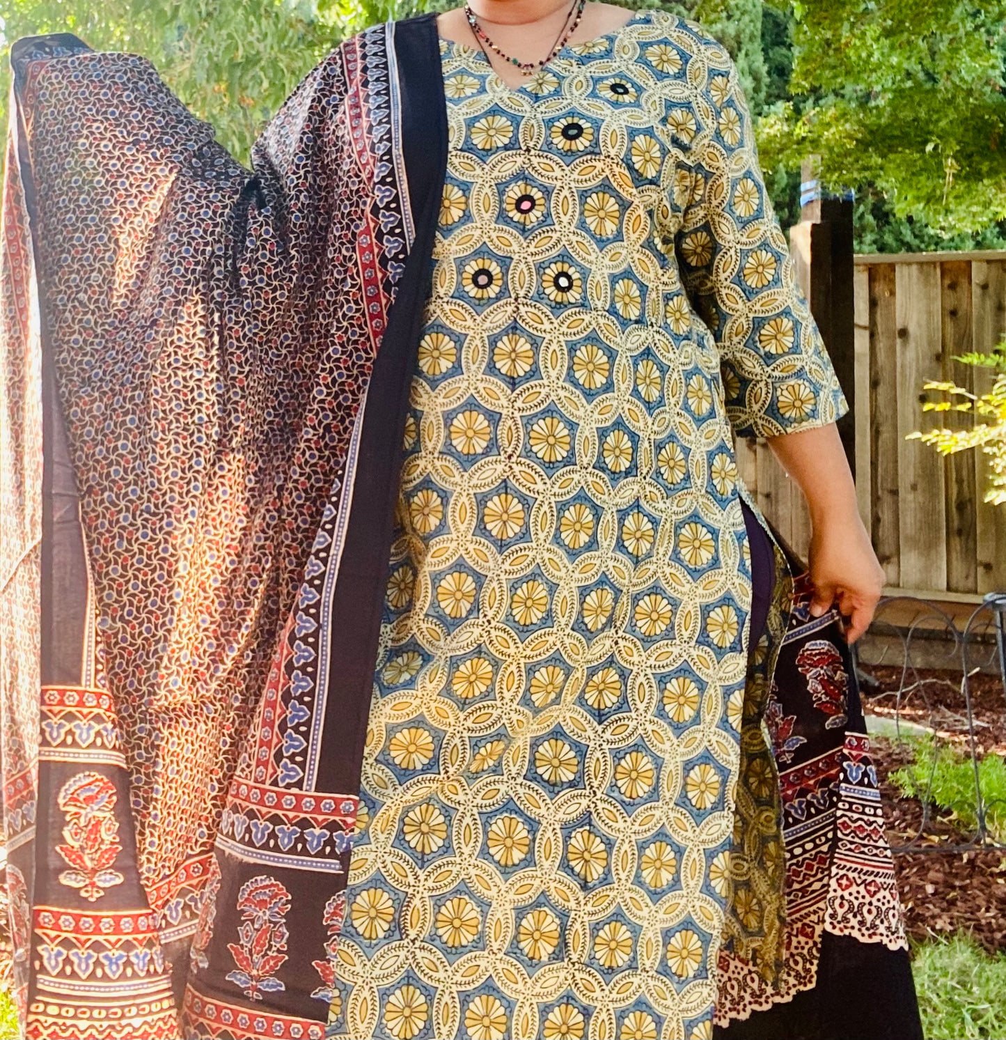 Ajrakh Hand block print Kurta
