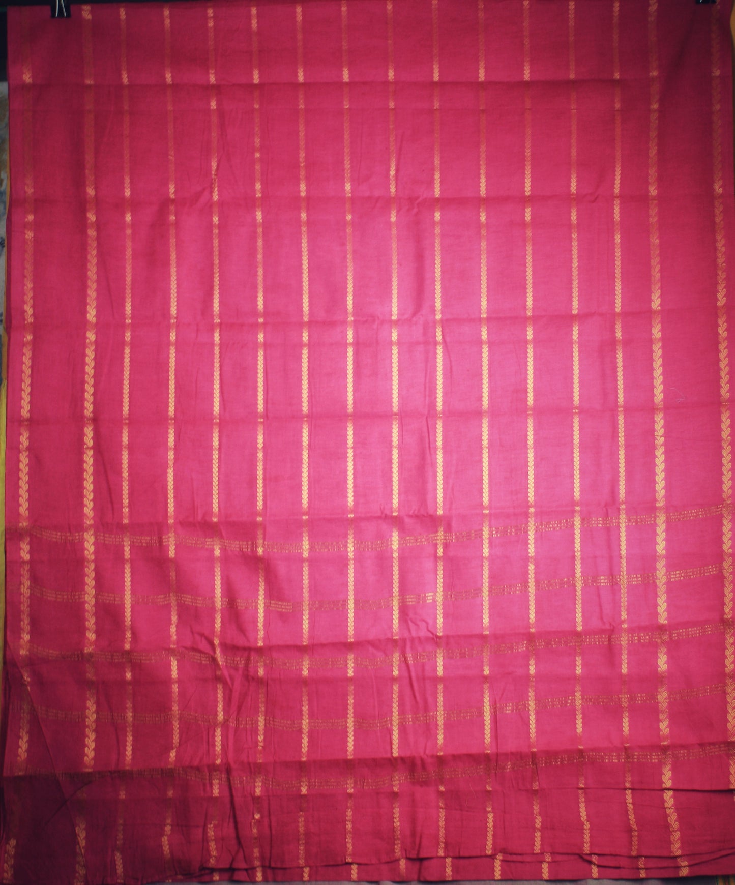 Sungudi Cotton Saree - Pink Stripes
