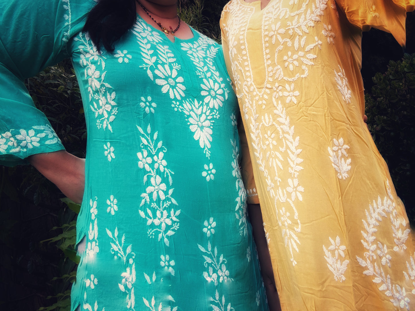 Chikankari Hand embroidery Modal Kurta