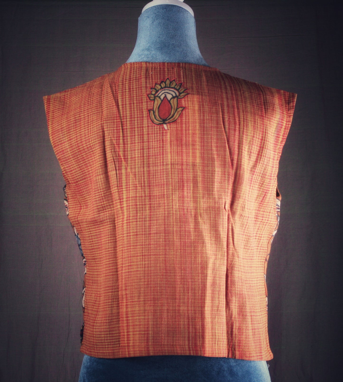 Hand Painted Kalamkari Crop top