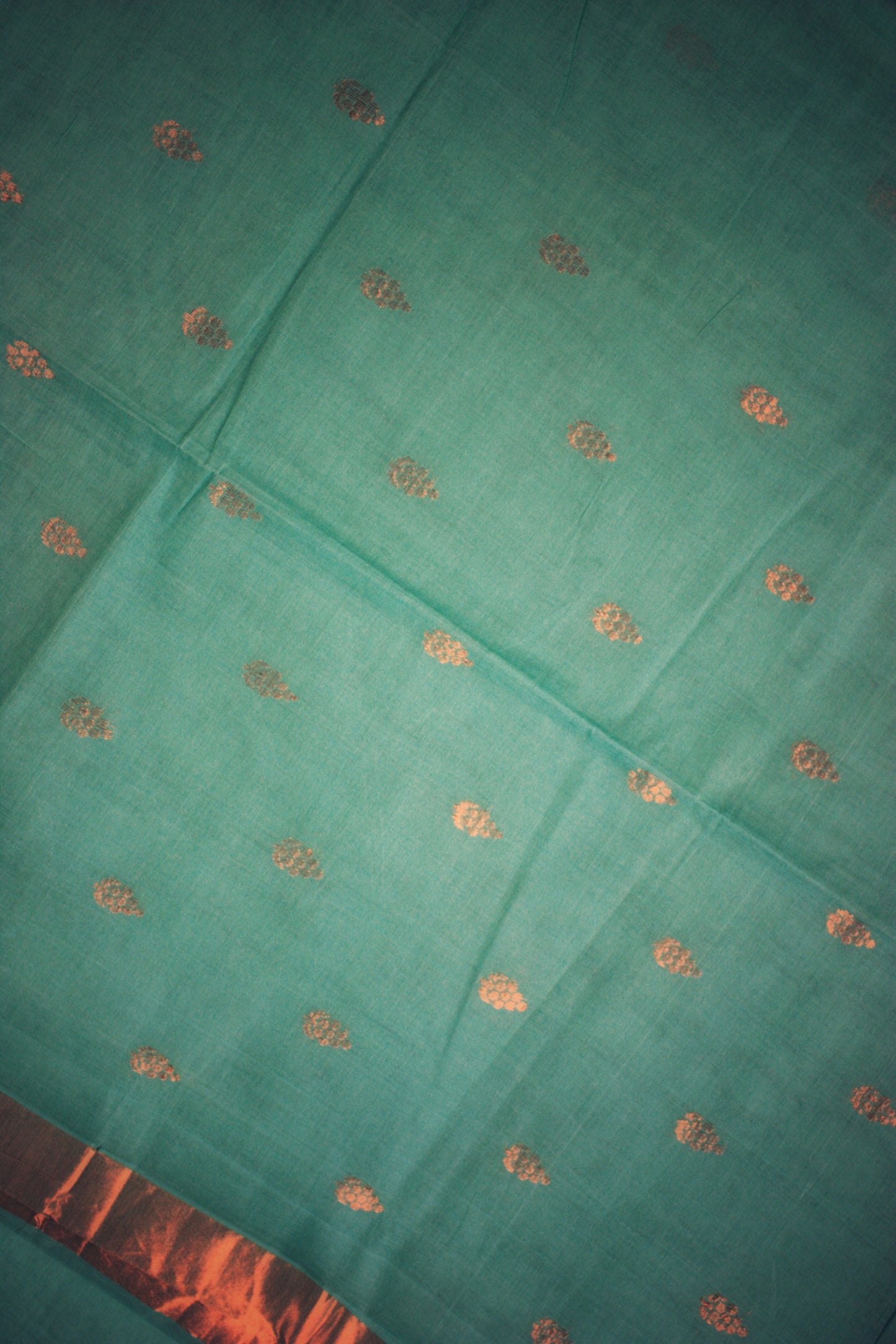 Venkatagiri Cotton Saree - Turquoise Blue