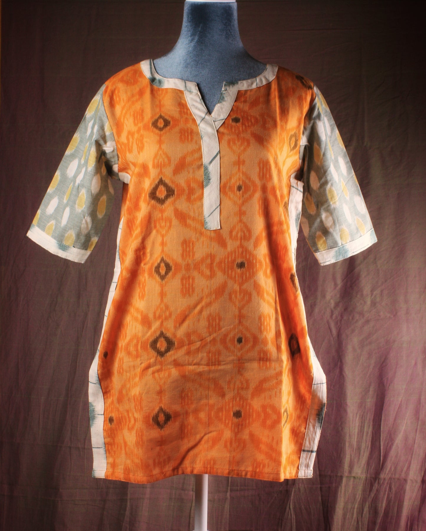 Ikat 2-color Handloom Tunic