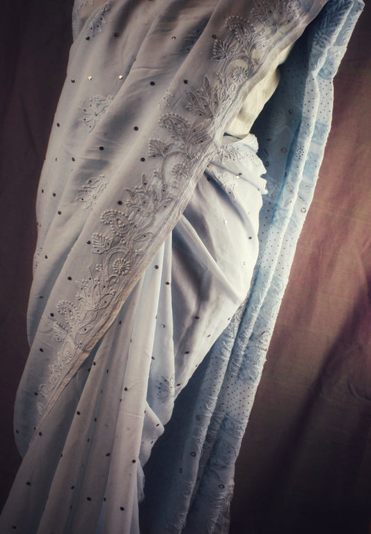 Lucknow Chikankari Hand Embroidery