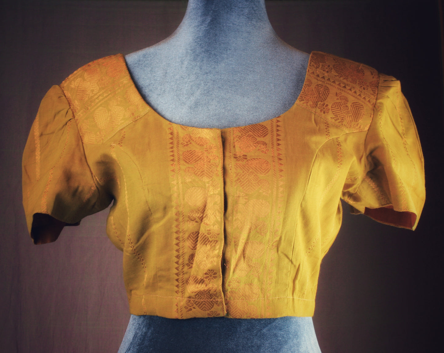 Sungudi Cotton Blouse -Tulip sleeves - many colors