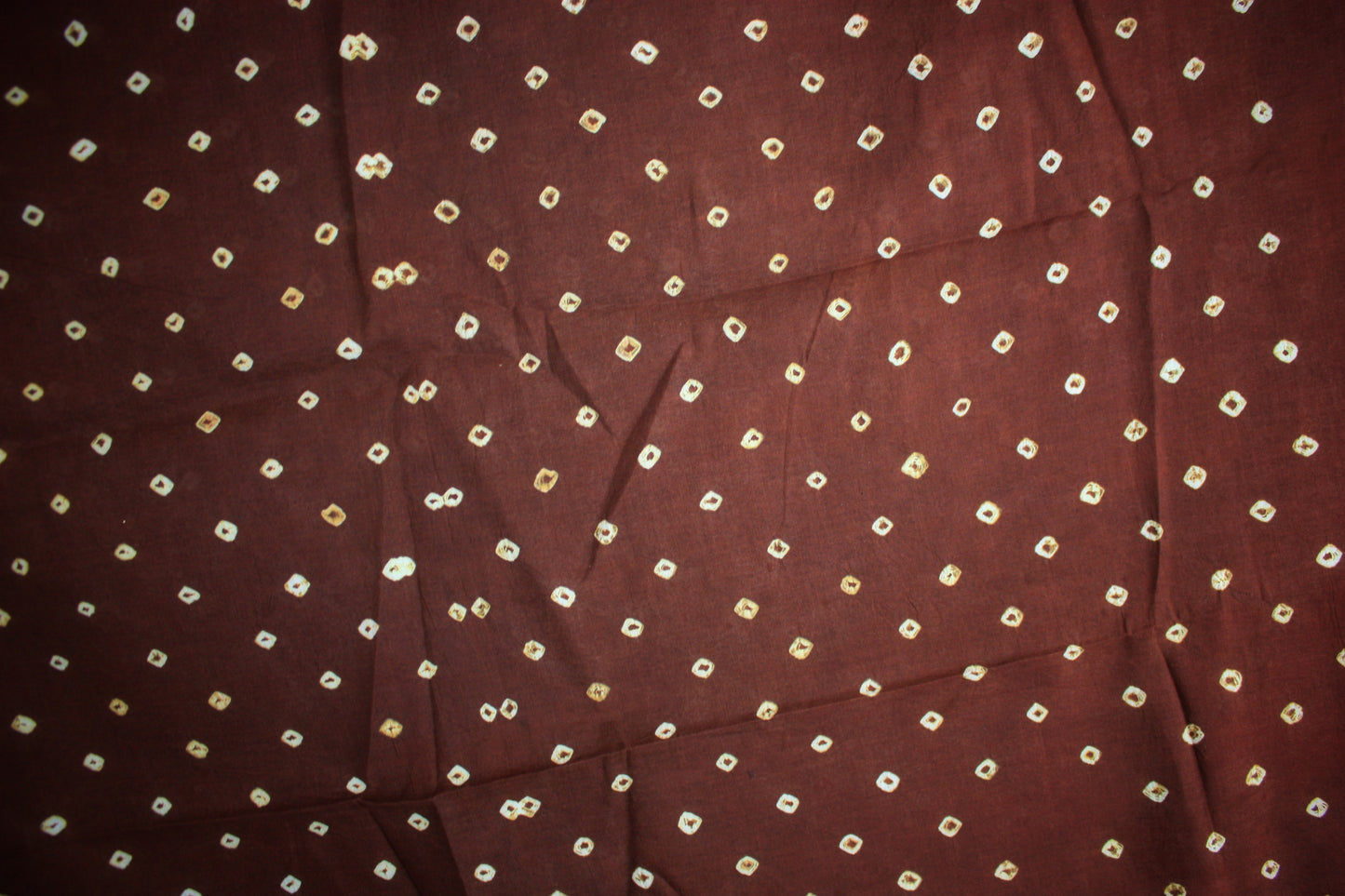 Kaikattu Sungudi Cotton Saree - Brown