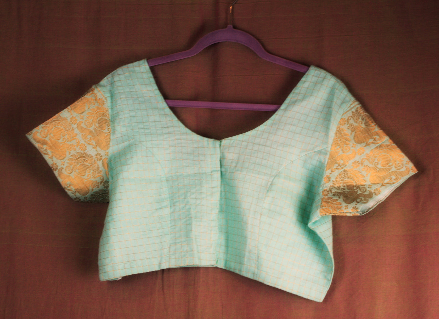 Sungudi Cotton Blouse - zari checks- many colors