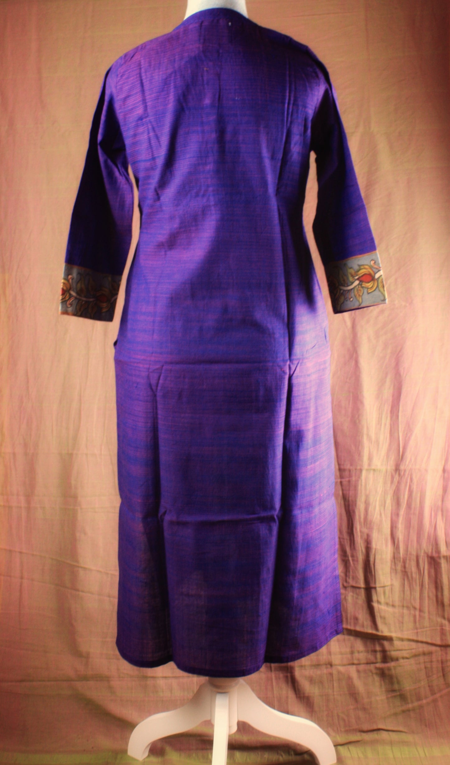 Khadi Kurta with Kalamkari Yoke
