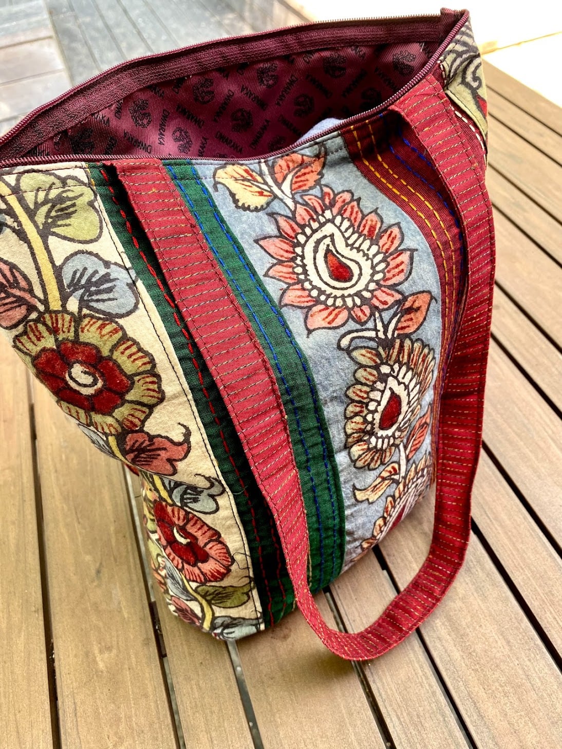 Hand painted Kalamkari Bag