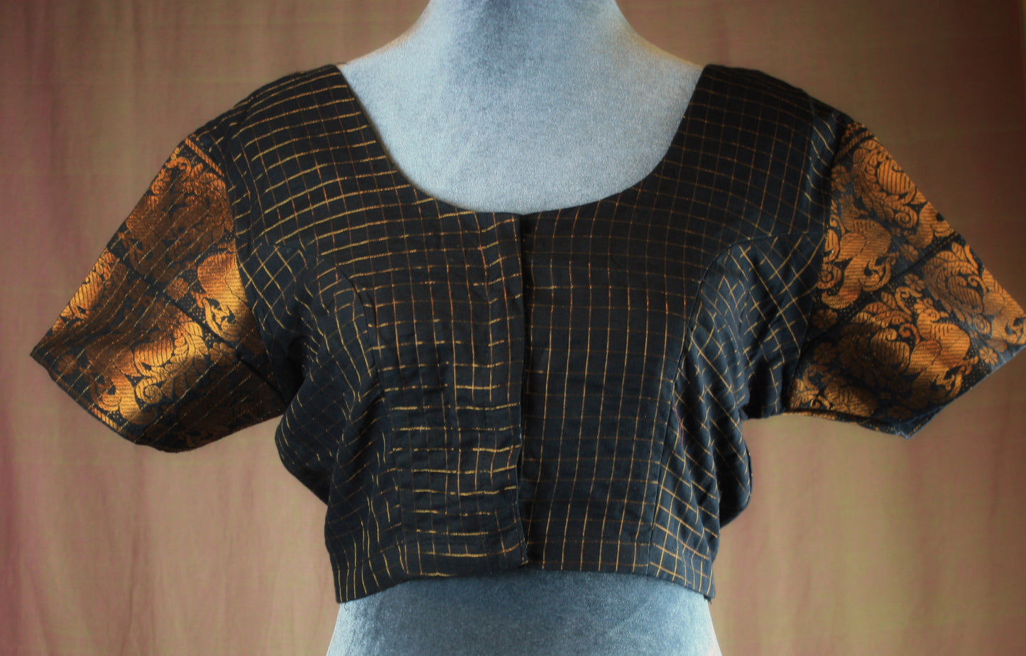 Sungudi Cotton Blouse - zari checks- many colors