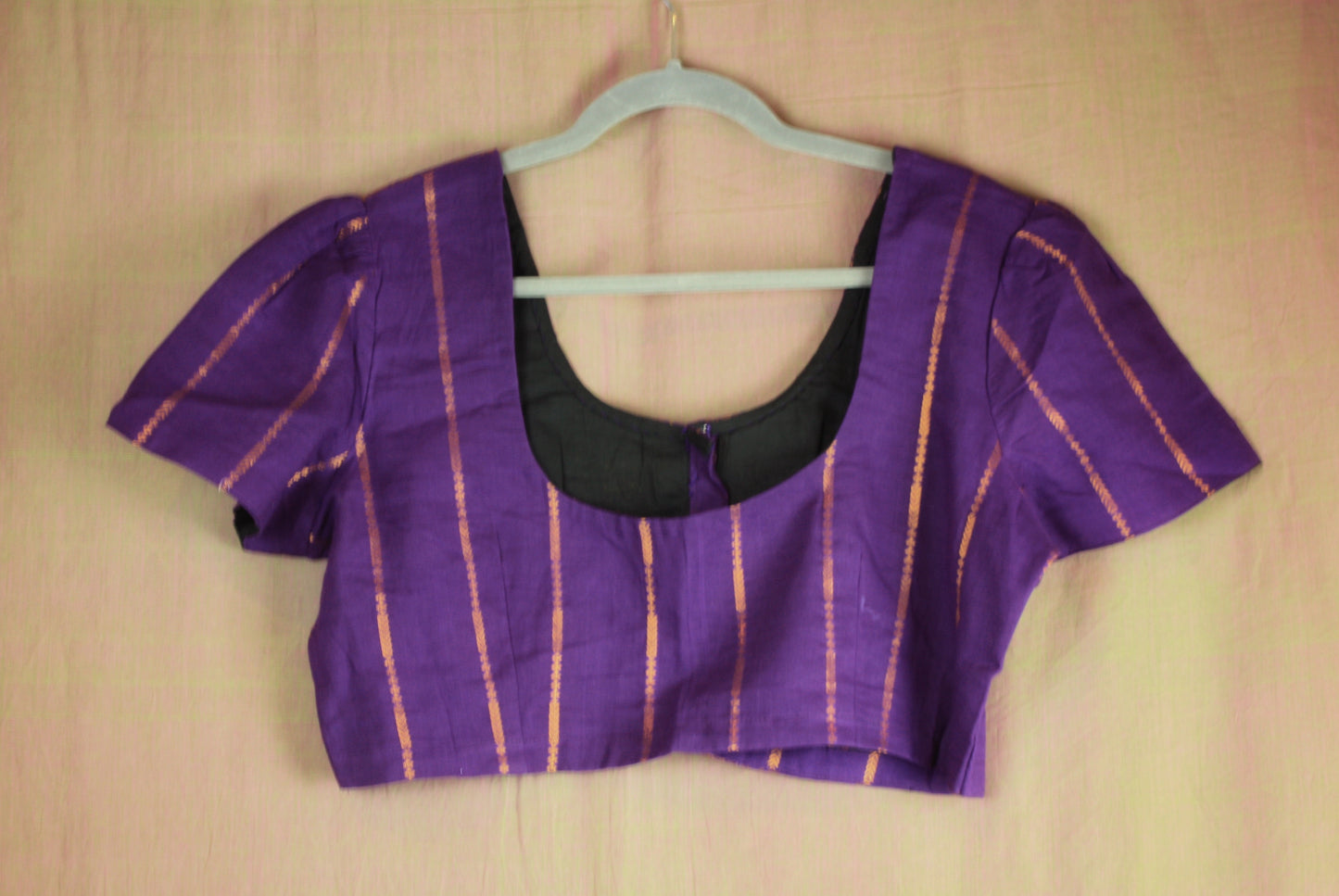 Sungudi Cotton Blouse -Tulip sleeves - many colors
