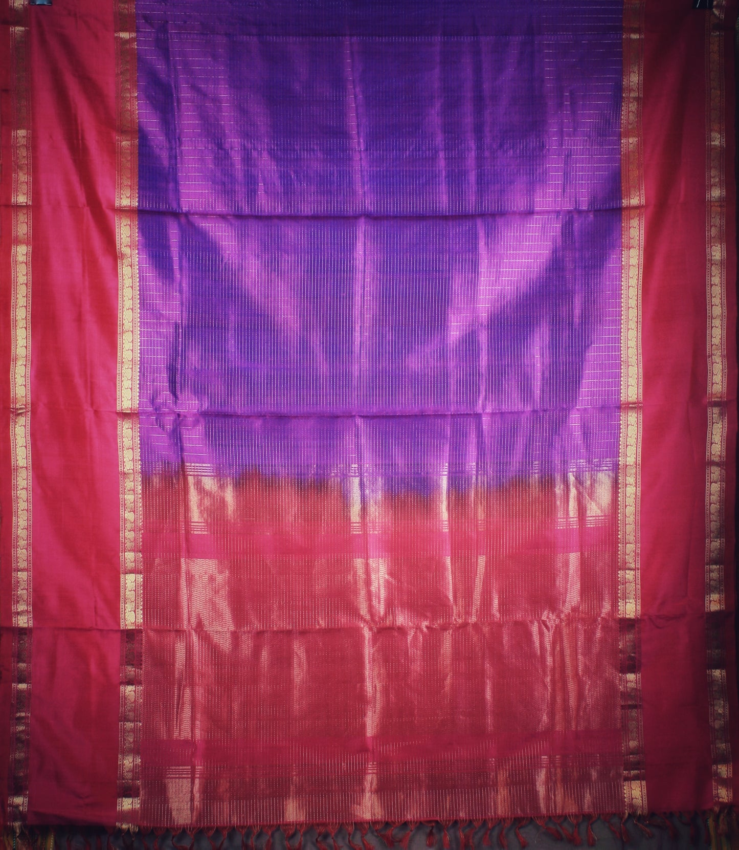 Kanjivaram Soft Silk Saree - Majenta/ Pink