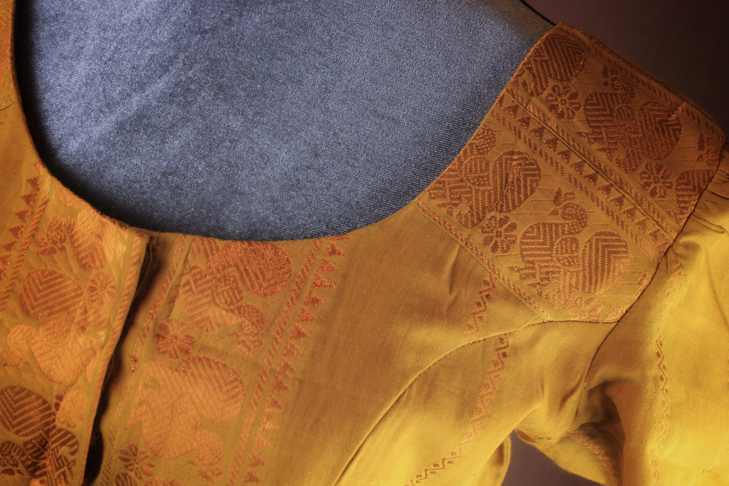 Sungudi Cotton Blouse -Tulip sleeves - many colors