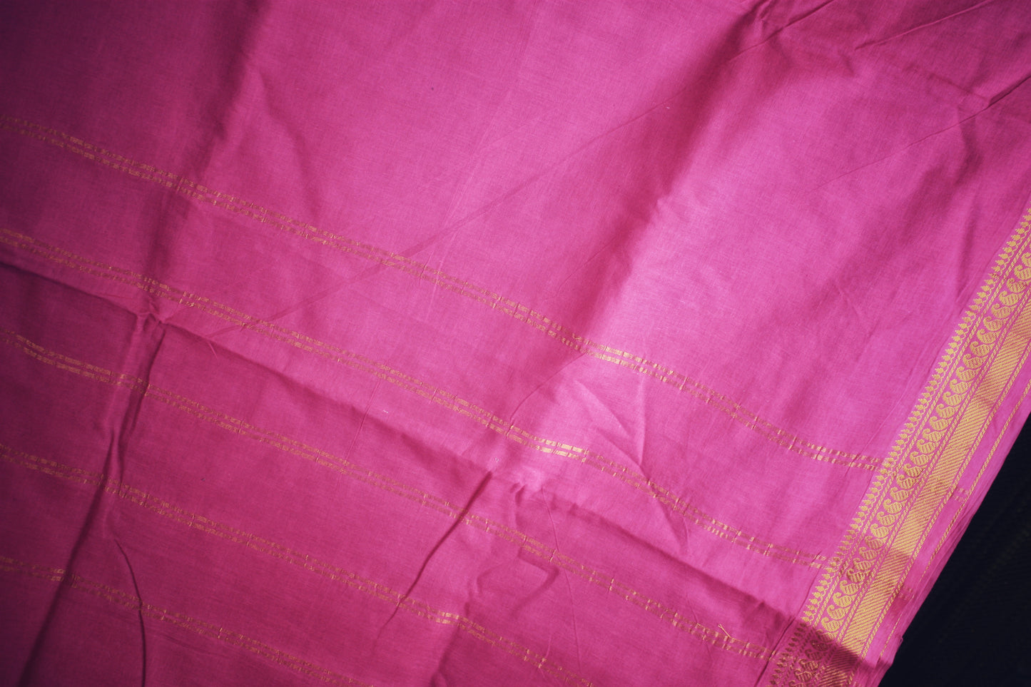 Sungudi Cotton Saree - Pink