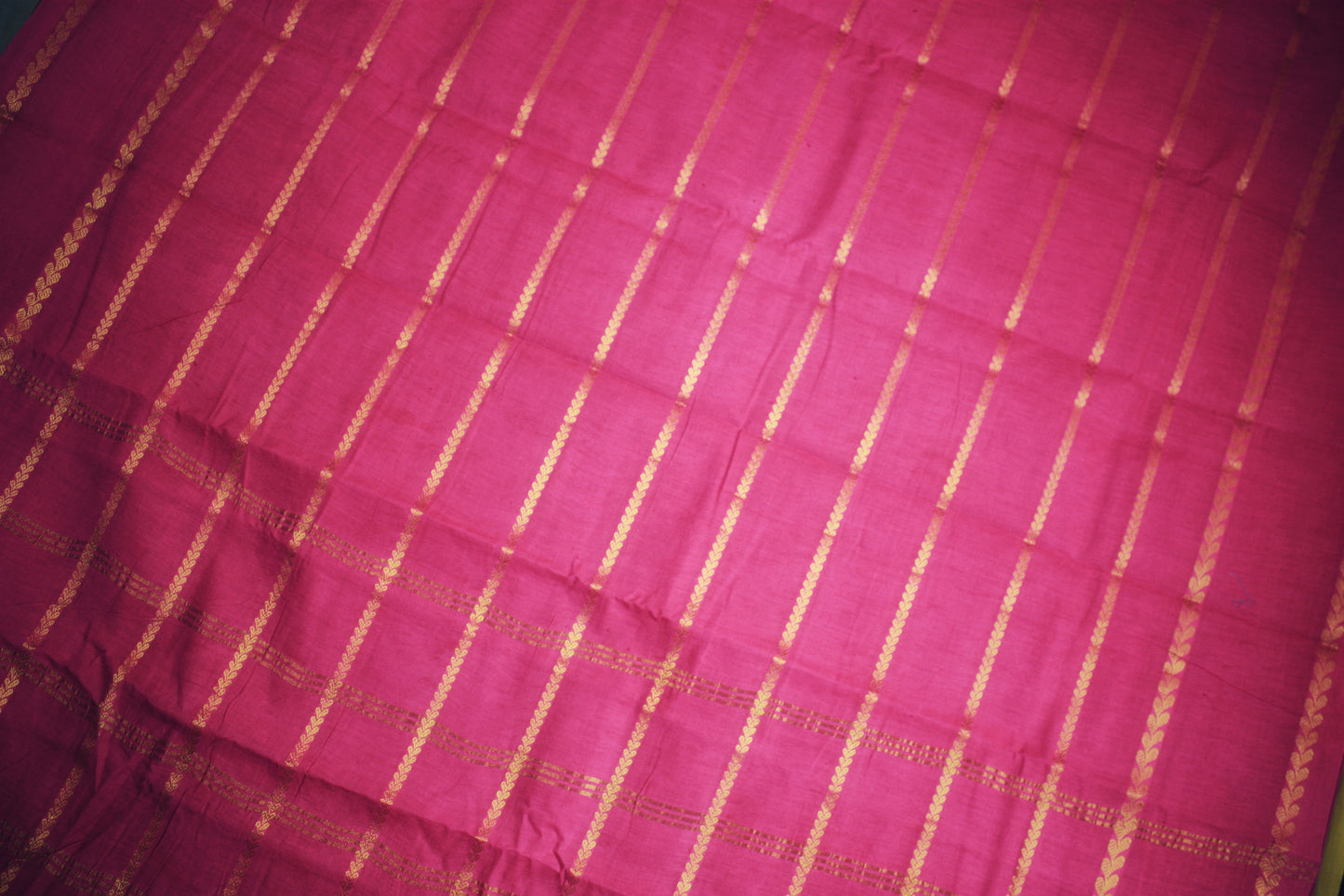 Sungudi Cotton Saree - Pink Stripes