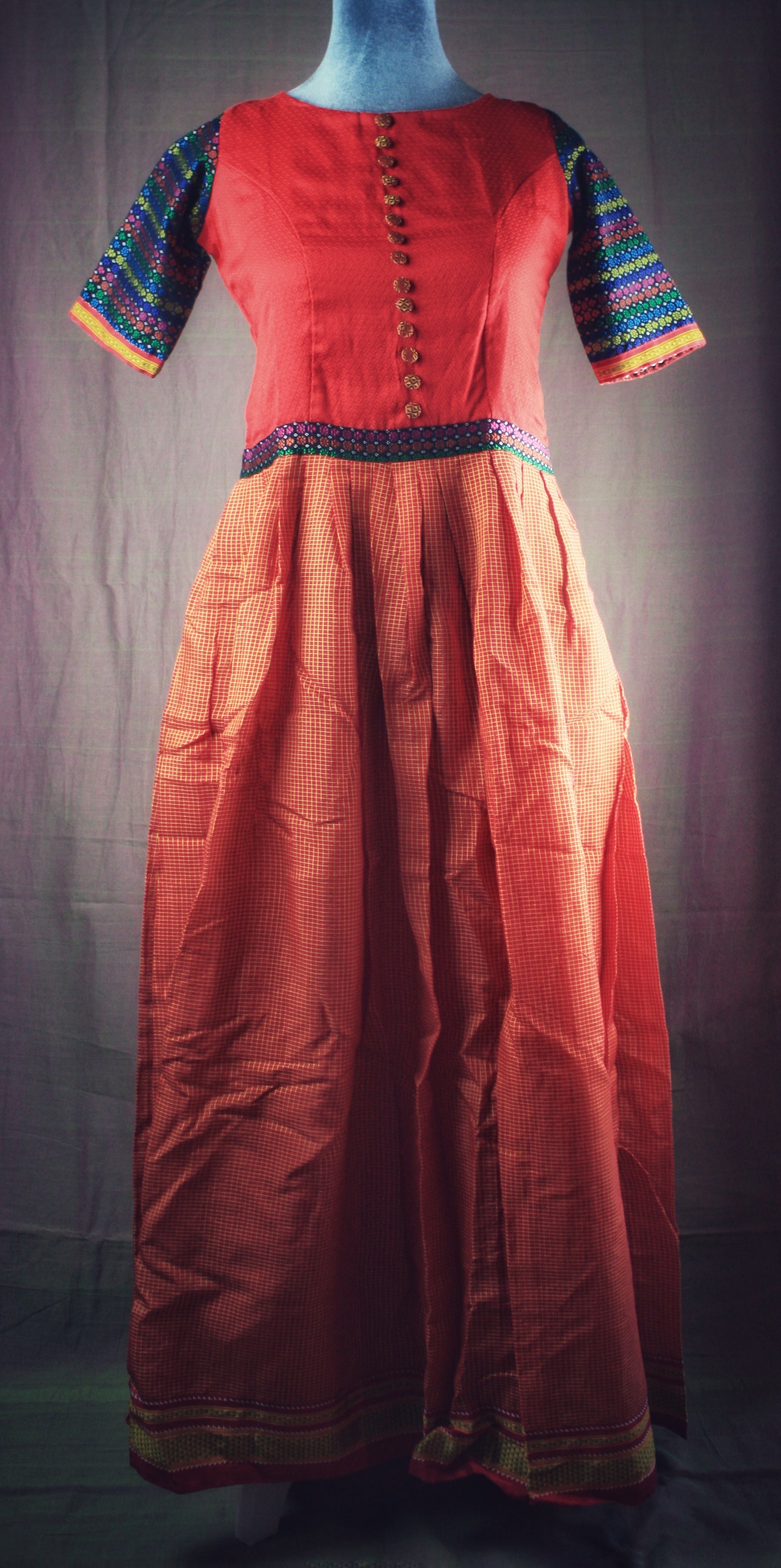 ilkal dress designs Purple Ilkal & Khun Dress