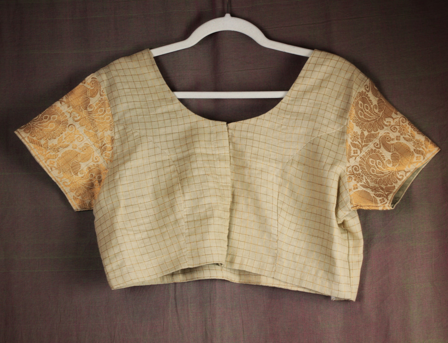 Sungudi Cotton Blouse - zari checks- many colors