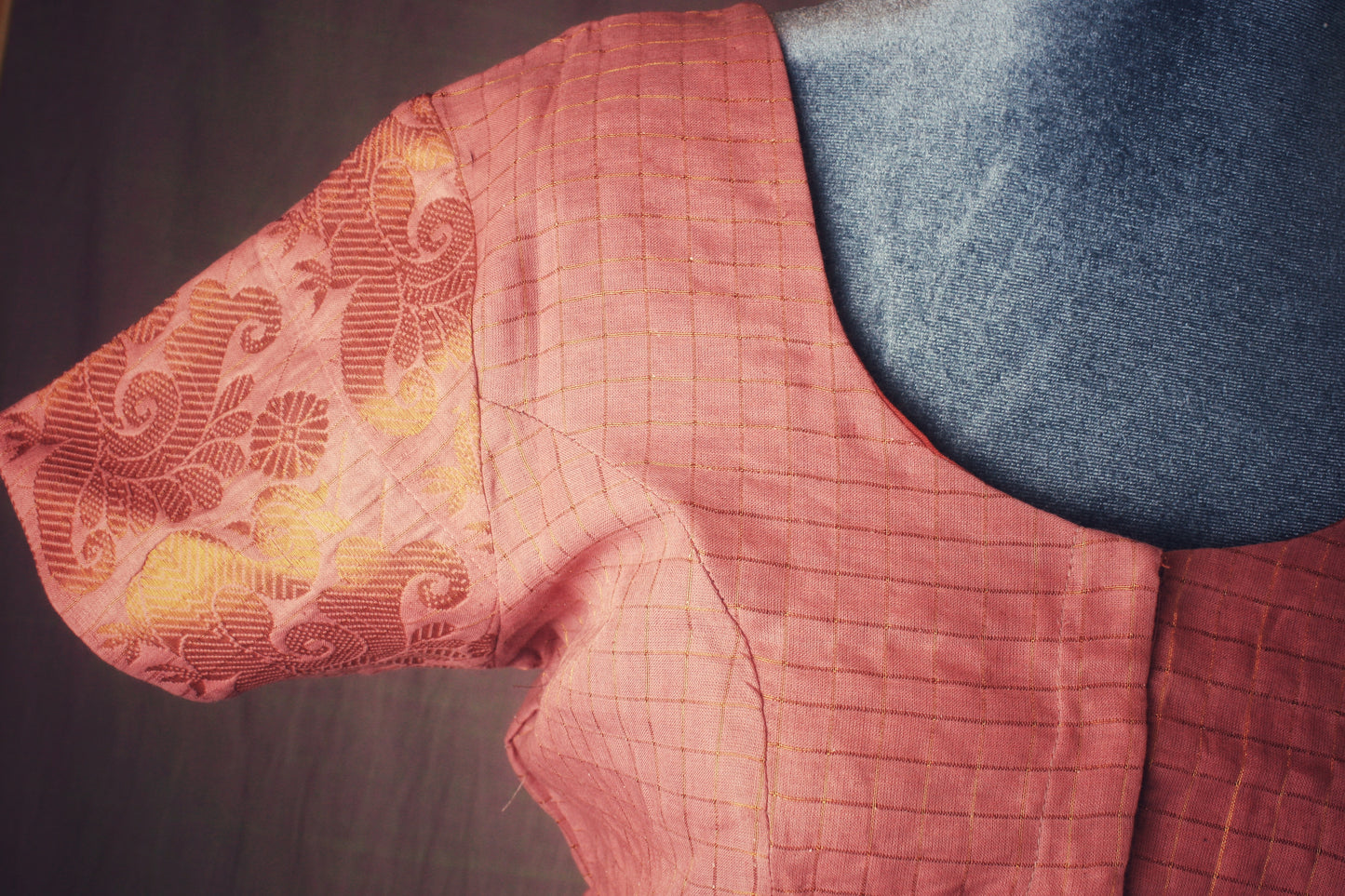 Sungudi Cotton Blouse - zari checks- many colors
