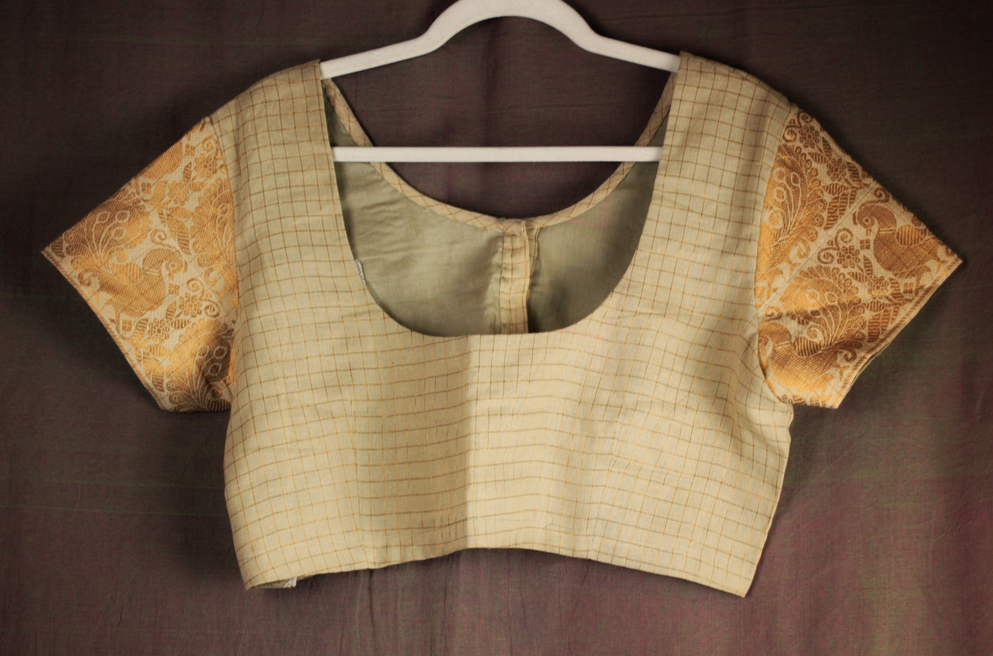 Sungudi Cotton Blouse - zari checks- many colors