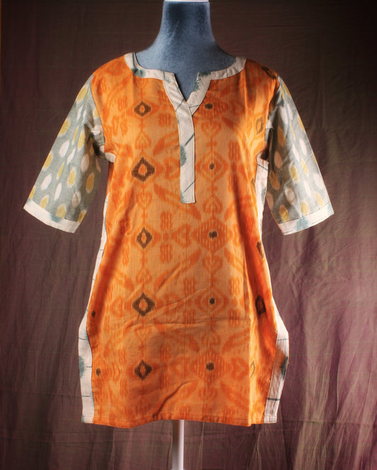 Ikat 2-color Handloom Tunic